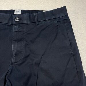 Gap Pants Mens 33x34 Navy Blue Athletic Fit Chino Trousers 4195